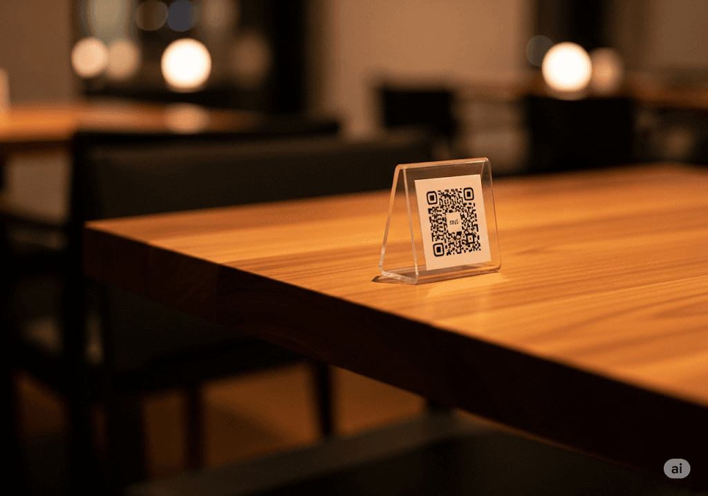 RistoPlus QR Code on Table